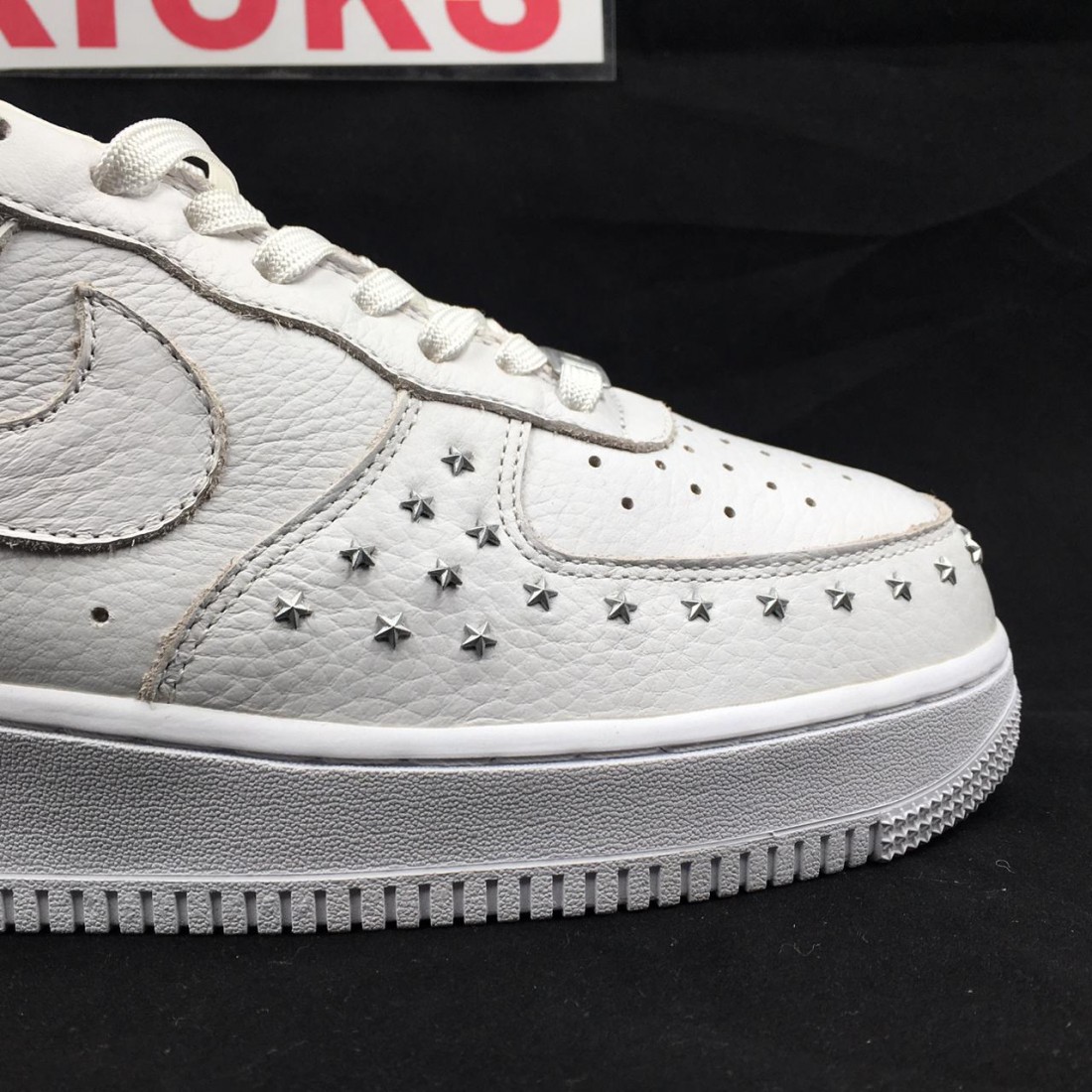 nike air force 1 studded white